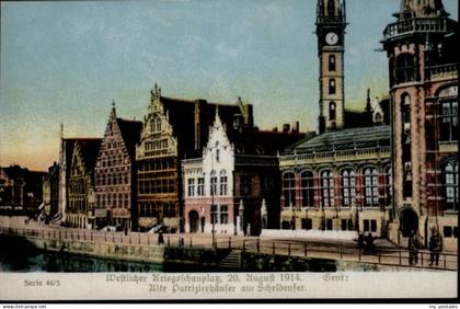 Gent Gand Flandre Gent Patrizierhaus Scheldenufer