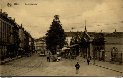 Gent Gand Flandre Gent Zuidstatie Strassenbahn