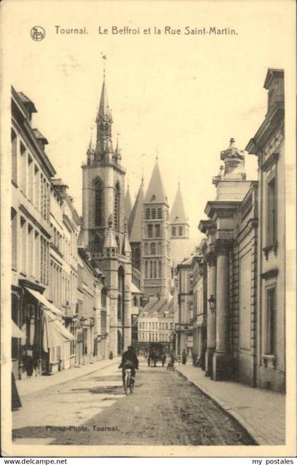 Tournai Hainaut Tournai Beffroi Rue Saint-Martin