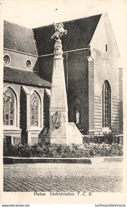 [-5%] BELGIQUE - Halen - Gedenkteeken TCВ - F. De Bruyn - Carte postale ancienne