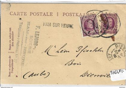 HAM-SUR-HEURE-NALINNES- F. LEJONG- SCIERIE- 1923