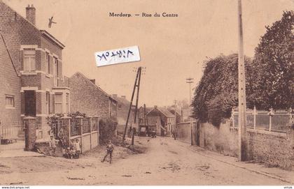 Merdorp : rue du centre  (  ecrit avec timbre ) edit Dethise Waremme