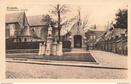 [-5%] BELGIQUE - Hooglede - Standbeeld 1914-18 - vue générale - Carte Postale Ancienne