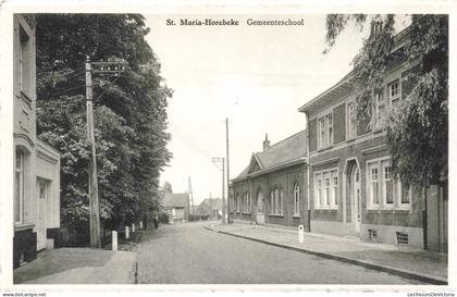 [-10%] BELGIQUE -  Hoorebeke Sainte Marie - Gemeenteschool - Carte Postale Ancienne