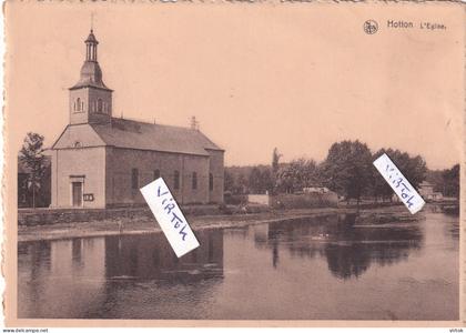 HOTTON    . ( 15  x 10.5  cm )  eglise