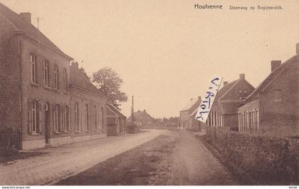 HOUTVENNE :  steenweg op Begijnendijk   ( 1929  met zegel )