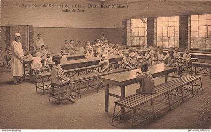 [-5%] BELGIQUE - Sanatorium du Domaine de la Chise - Piétrebais (Brabant) - Salle de jeux - animé - Carte Postale Ancien