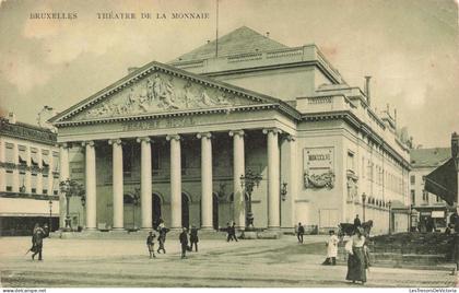 [-10%] BELGIQUE - Bruxelles - Théâtre de la monnaie - Carte postale ancienne