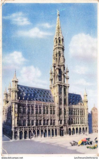 BELGIQUE - Bruxelles - Hôtel de Ville - Colorisé - Carte postale ancienne