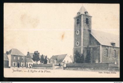 JURBISE   L'EGLISE ET LA PLACE