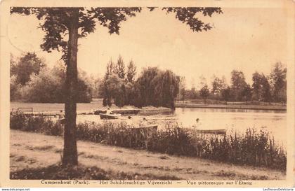 [-15%] BELGIQUE - Campenhout - park - het schilderachtige Vijverizcht - Etang - barque - Carte Postale Ancienne
