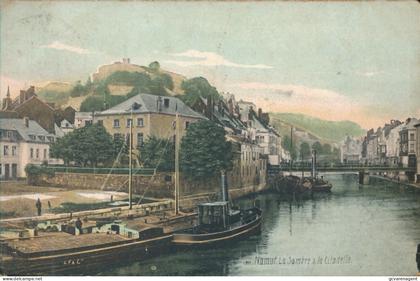 NAMUR        LA SAMBRE & LA CITADELLE. PENICHE