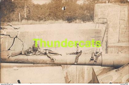 CPA CARTE DE PHOTO FOTOKAART COUCKELAERE KOEKELARE KOEKELAERE LANGE MAX ( TROU - GAT )