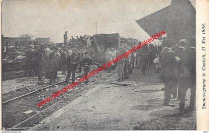 Spoorwegramp te Contich 21 Mei 1908 - Kontich