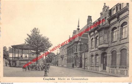 Cruybeke - Markt en Gemeentehuis - Kruibeke