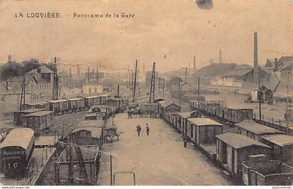Belgique - LA LOUVIÈRE (Hainaut) Panorama de la gare
