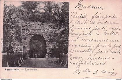 Lanaken -  PETERSHEIM - Les ruines - 1901