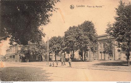 [-50%] CPA - Belgique - Landen - Place Du Marché - Edit. Vve Dascher - Nels - Oblitéré Landen 1926 - Animé - Enfant