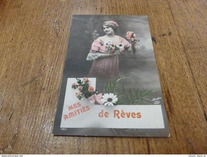BC17-55 Cpa les Bons Villers Mes amitiés de Reves
