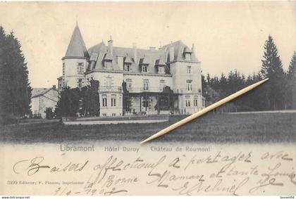 LIBRAMONT-CHEVIGNY.   LIBRAMONT.  HOTEL DUROY.  CHATEAU DE ROUMONT.