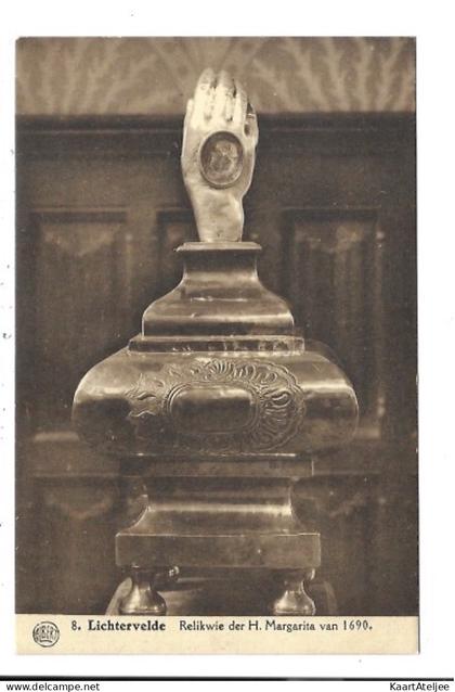 Lichtervelde - Relikwie der H. Margarita van 1690.