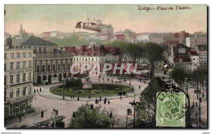 CPA Liege Place du theatre