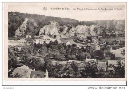 COMBLAIN AU PONT LES ROCHERS DU VIGNOBLE VUS DU PARC COMMUNAL ST MARTIN