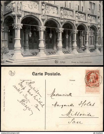 Lüttich Luik Lîdje Portail du Palais provincial Lüttich (Liège) 1906