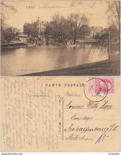 Lüttich Luik  wallonisch: Lîdje Lac au Square d'Avroy 1913