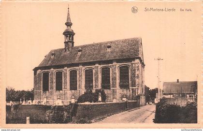 BELGIQUE - St Martens Lierde - Kerk - Nels - O De Borre Praet - monument - église - cimetière - Carte postale ancienne