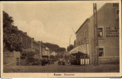 CPA Kanne Riemst Flandern Limburg, Dorpstraat, Restaurant