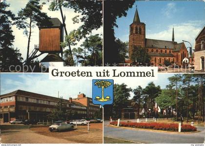 Lommel Windmuehle Kirche Halle Blumeninsel