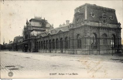 CPA Arlon Aarlen Wallonie Luxembourg, La Gare