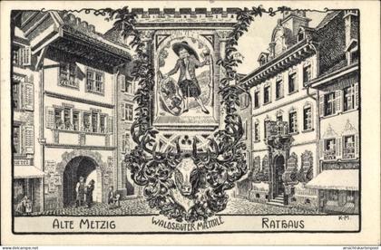 CPA Metzig Messancy Wallonien Luxemburg, Rathaus