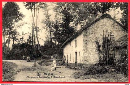 CPA Belgique Belgie (Luxembourg) MANHAY - Chaumière Ardennaise à Grandmenil ° édit. J. Talbot-Masson par Nels