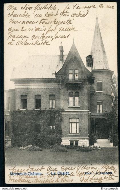 CPA - Carte Postale  - Belgique - Merbes-le-Château - Le Chalet - 1902 (CP20302)