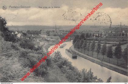 Fontaine-Valmont - Vue prise de la falaise - Merbes-le-Château
