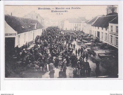 BELGIQUE: BRABANT FLAMAND: MERCHTEM: marché aux poulets kiekenmarkt - très bon état