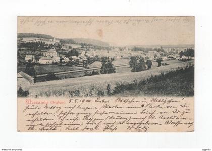 1900 Belgique CPA Messancy vue de panorama affranchissement 10 Ct Luxembourg obliteration Bettembourg