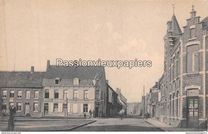 CARTE ALLEMANDE  MEULEBEKE 1918 DE GOETHALSPLAATS EN DE REGENCIESTRAT