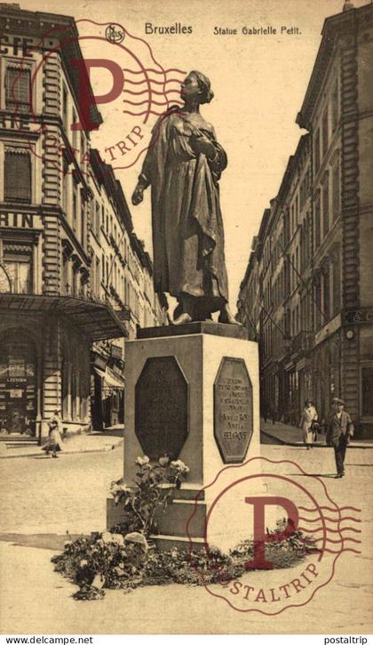 BELGICA. BELGIEN / BELGIUM. BRUSELAS BRUXELLES. STATUE GABRIELLE PETIT