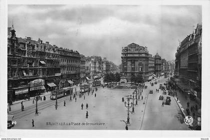 Brüssel - La Place de Brouckere gel.1921
