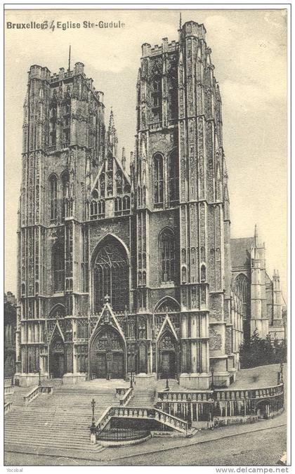 cp , BRUXELLES , Monuments , Edifices , Eglise Sainte-Gudule