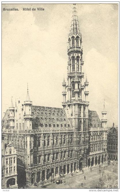 cp , BRUXELLES , Monuments , Edifices , Hôtel de Ville