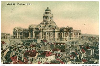 CPA Bruxelles Palais de Justice et Panorama  Europe > Belgique > Bruxelles > Monuments, édifices