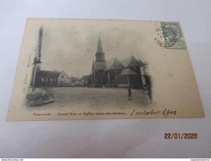 Mouscron, Grand Rue et Eglise Saint Barthelemy