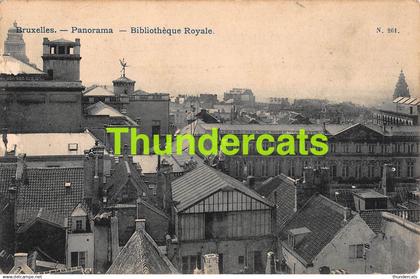 CPA BRUXELLES PANORAMA BIBLIOTHEQUE ROYALE