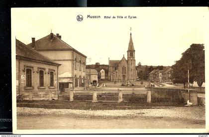 MUSSON: Hôtel de Ville et Eglise - neuve - Edit. Papeterie Moderne, Musson - Nels