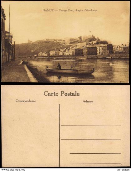 Postkaart Namur Namen Passage d'eau, Hospice d'Arschamp 1916