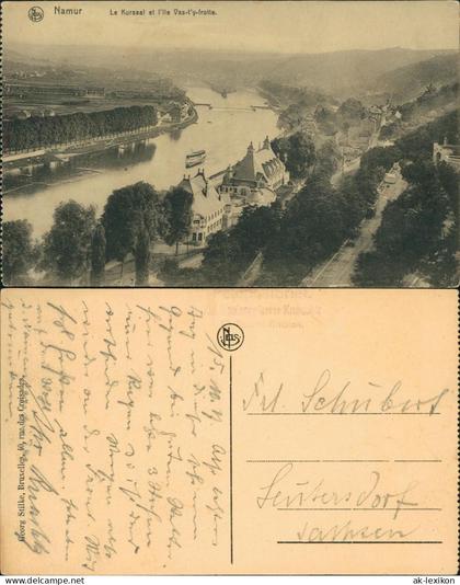 Ansichtskarte Namur Namen  wallonisch: Nameûr Blick auf den Ort 1911